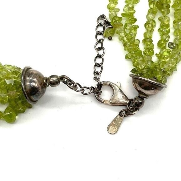 Silpada Peridot 6 Strand 925 Sterling Silver - Picture 3 of 3